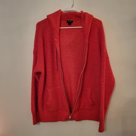 Torrid Waffle Cardidan Hooded sweater size large - Picture 5 of 9